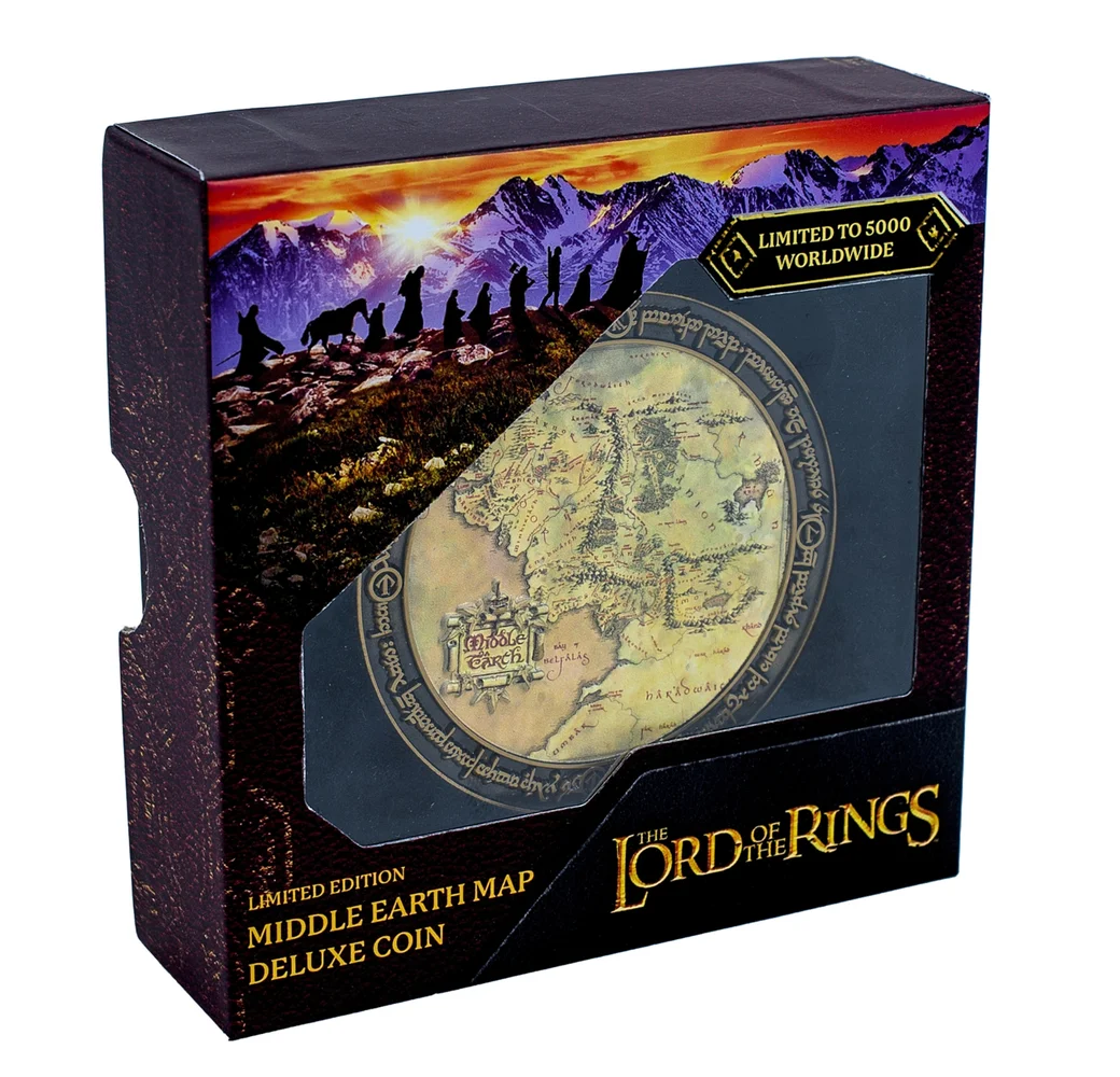 Lord of the Rings: Middle Earth Map Deluxe Coin Image 1