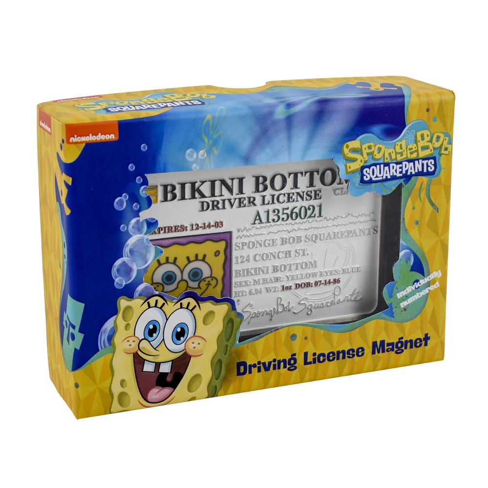 Spongebob Squarepants: Replica Driving License Magnet Image 1