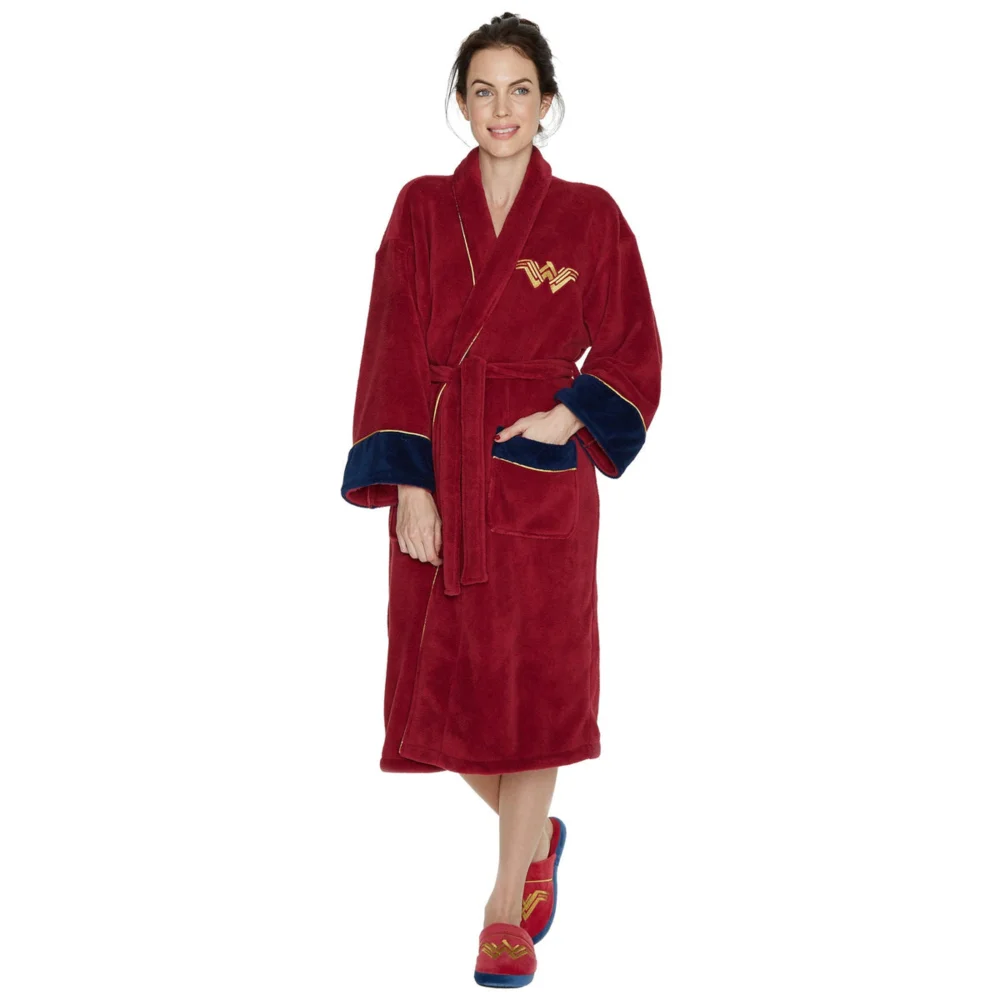 DC Comics Wonder Woman: Ladies Fleece Hoodless Robe Image 1