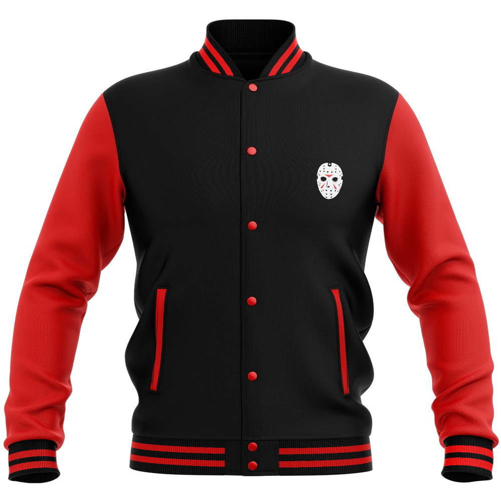 Friday the 13th Final Chapter Varsity Jacket - Black/Red - XL Image 1