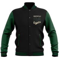 Gremlins Stripe Collegiate Varsity Jacket - Black/Green - undefined undefined