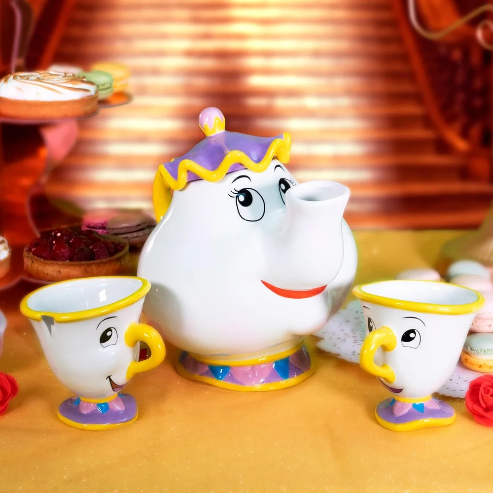 Disney Beauty and The Beast Mrs. Potts & Chip Ceramic Premium Teapot Image 1