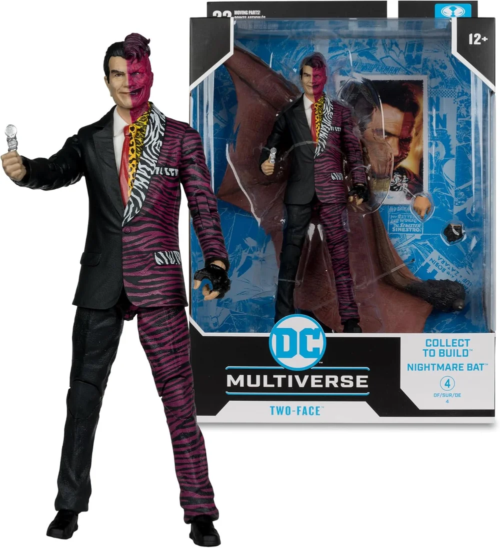 DC Multiverse Batman Forever Movie 7" Action Figure Build-A Wave 13 - Two-Face Image 1