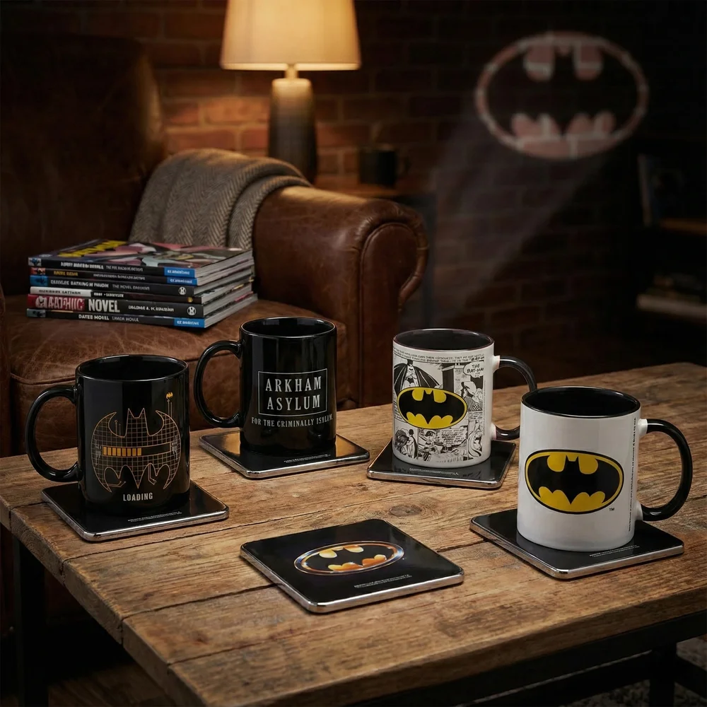 Batman 4x Mugs & Coasters Bundle Image 1
