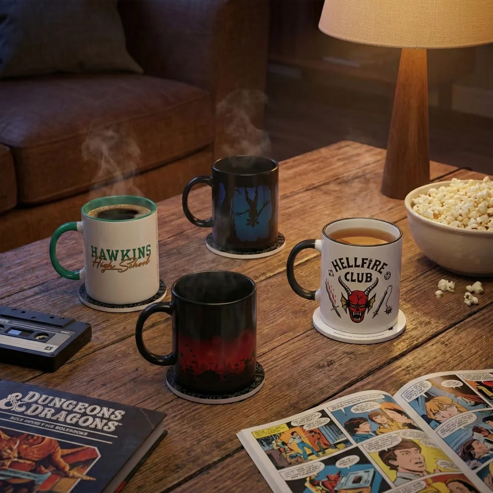 Stranger Things 4x Mugs & Coasters Bundle Image 1