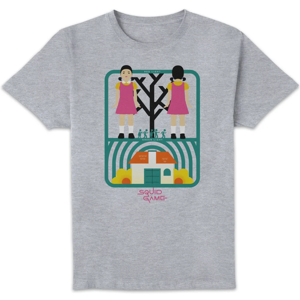 Squid Game Doll Men's T-Shirt - Grey - XXL Image 1