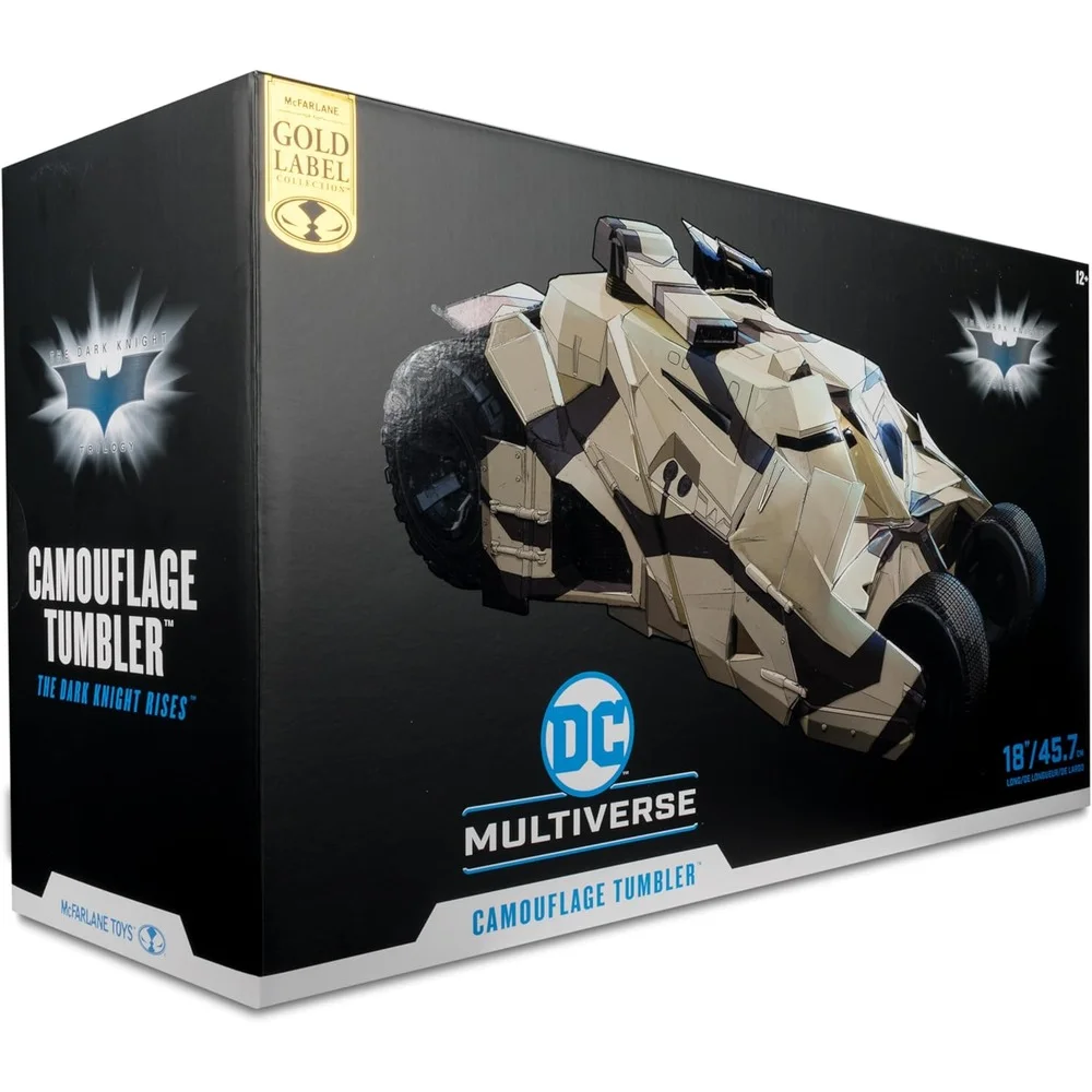 DC Multiverse 7 Inch Action Figure Vehicle - The Tumbler Camouflage (Gold Label) Image 1