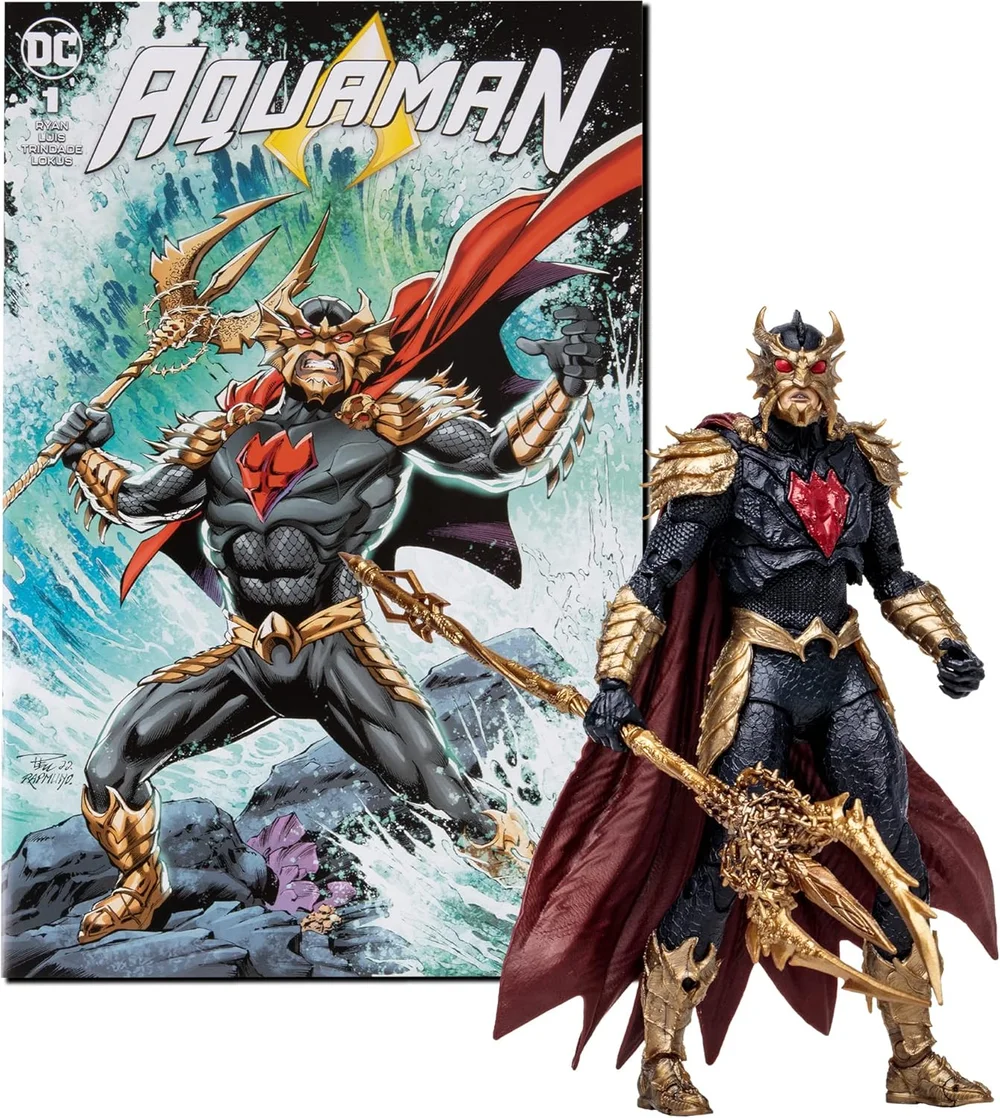McFarlane DC DIRECT 7IN FIGURE WITH COMIC - AQUAMAN WV3 - OCEAN MASTER Image 1
