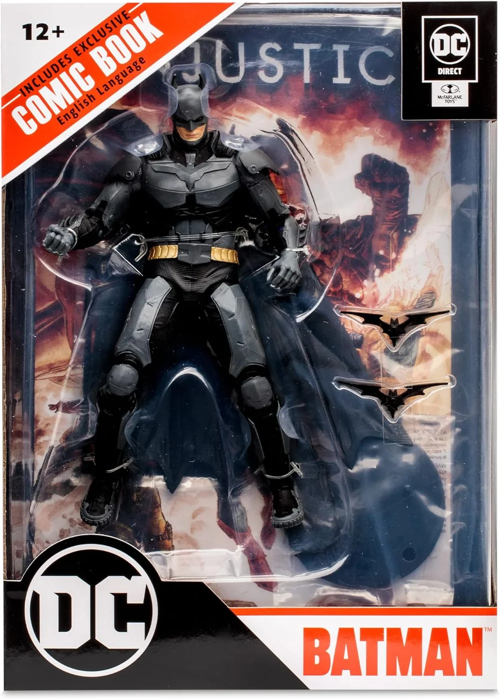 McFarlane DC DIRECT GAMING 7IN FIGURE WITH COMIC - INJUSTICE 2 WV1 - BATMAN Image 1