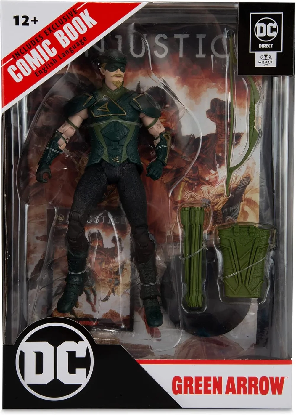 McFarlane DC DIRECT GAMING 7IN FIGURE WITH COMIC - INJUSTICE 2 WV1 - GREEN ARROW Image 1