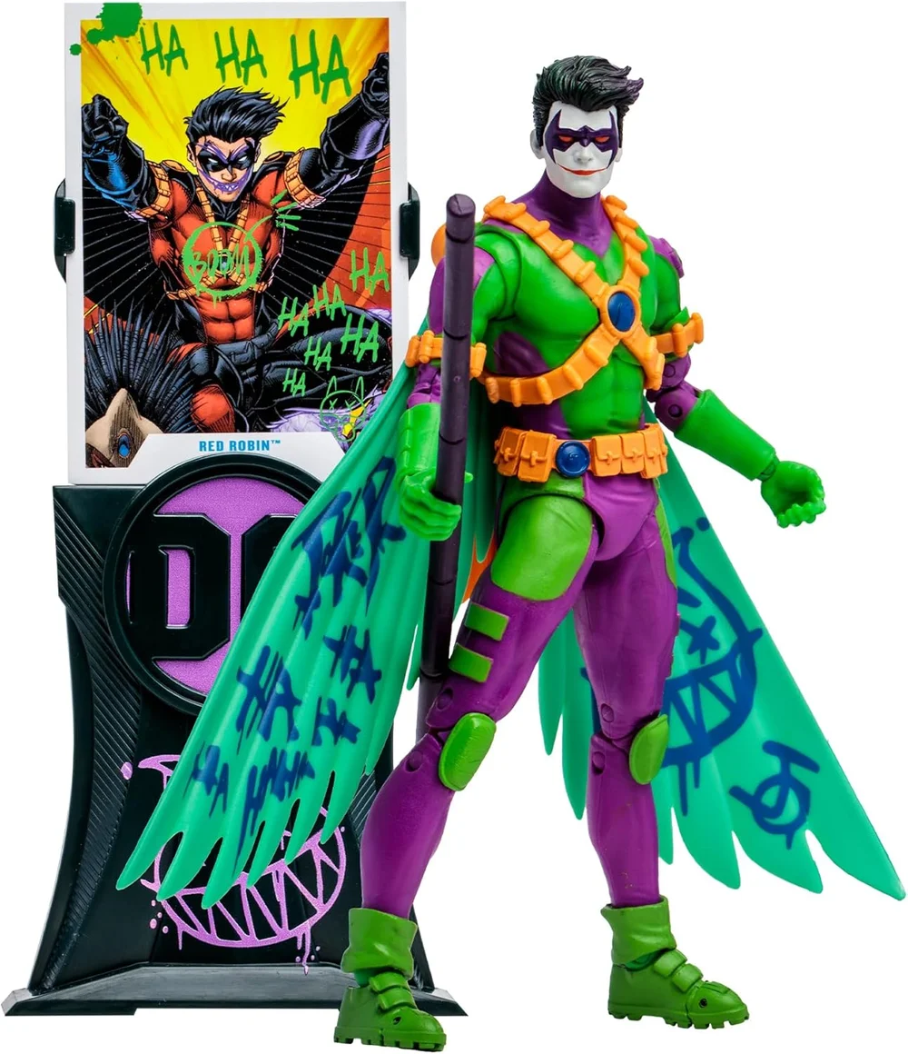 McFarlane DC MULTIVERSE 7IN - RED ROBIN (NEW 52)(JOKERIZED)(GOLD LABEL) Image 1