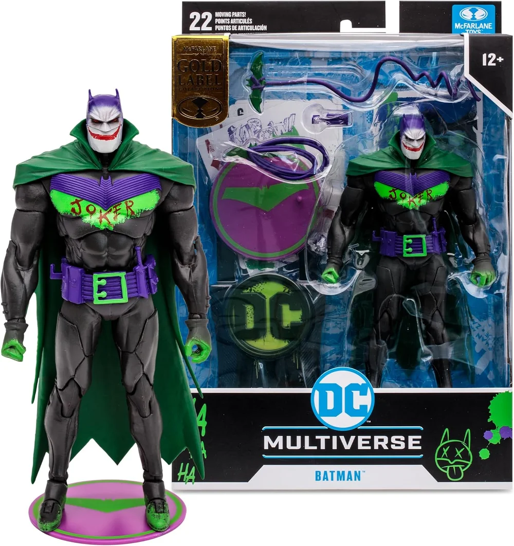 McFarlane DC MULTIVERSE 7IN - BATMAN (BATMAN: WHITE KNIGHT)(JOKERIZED)(GOLD LABEL) Image 1