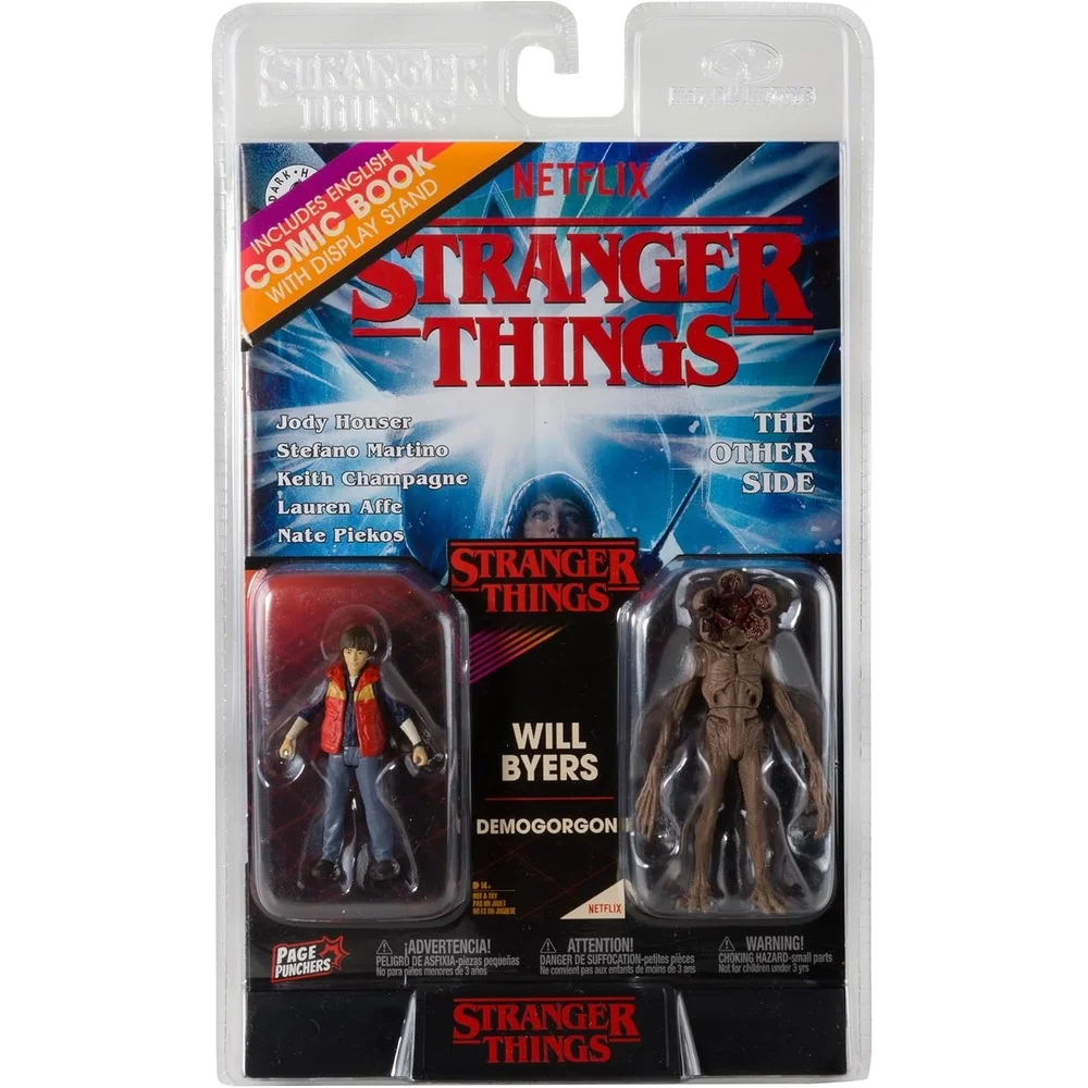 STRANGER THINGS 3IN WITH COMIC 2PK - WAVE 1 - WILL BYERS AND DEMOGORGON 1 Image 1
