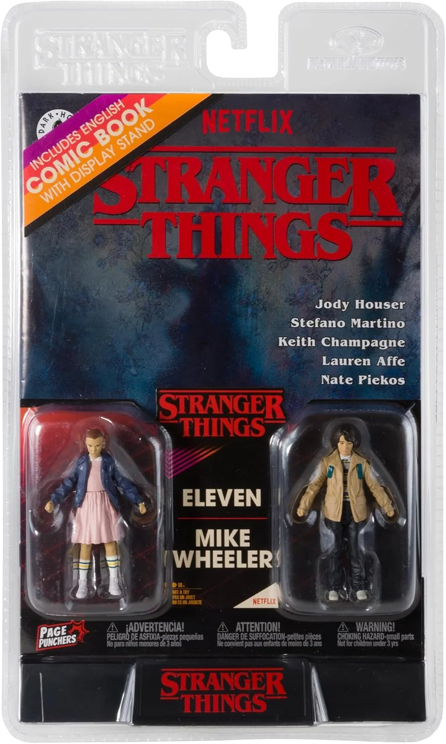 STRANGER THINGS 3IN WITH COMIC 2PK - WAVE 1 - ELEVEN AND MIKE WHEELER Image 1