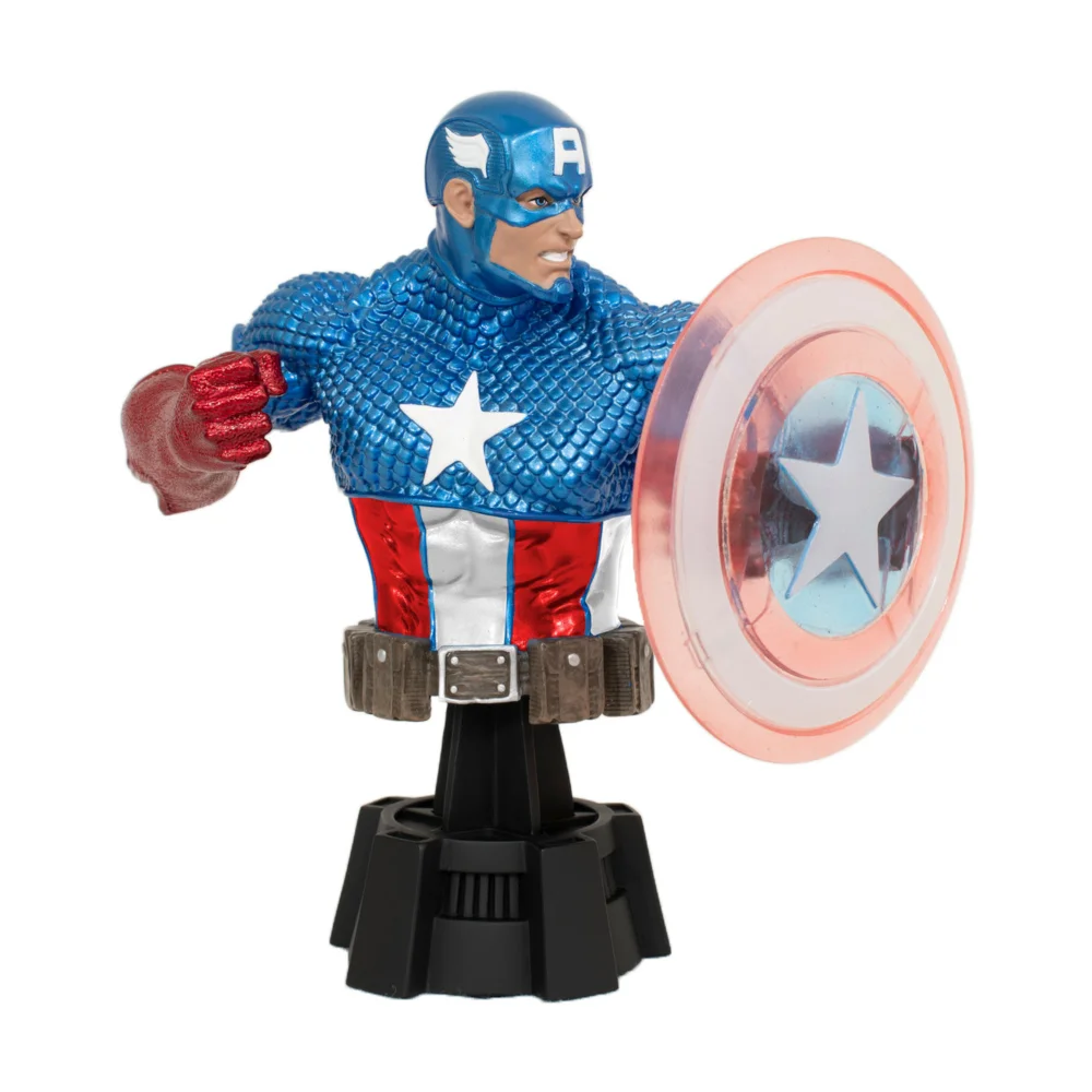 Diamond Select Marvel Comics Captain America (Holo Shield) 1/7th Scale Bust SDCC 2023 Exclusive Image 1
