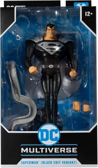 DC MULTIVERSE 7IN - ANIMATED SUPERMAN (BLACK SUIT) - undefined undefined