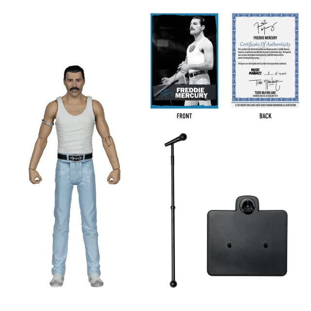 MCFARLANE MUSIC MANIACS 6IN WV3 - ROCK & ROLL - FREDDIE MERCURY