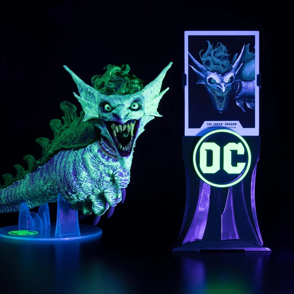 MCFARLANE DC MULTIVERSE VEHICLES - THE JOKER DRAGON (GITD)(GOLD LABEL) Image 1