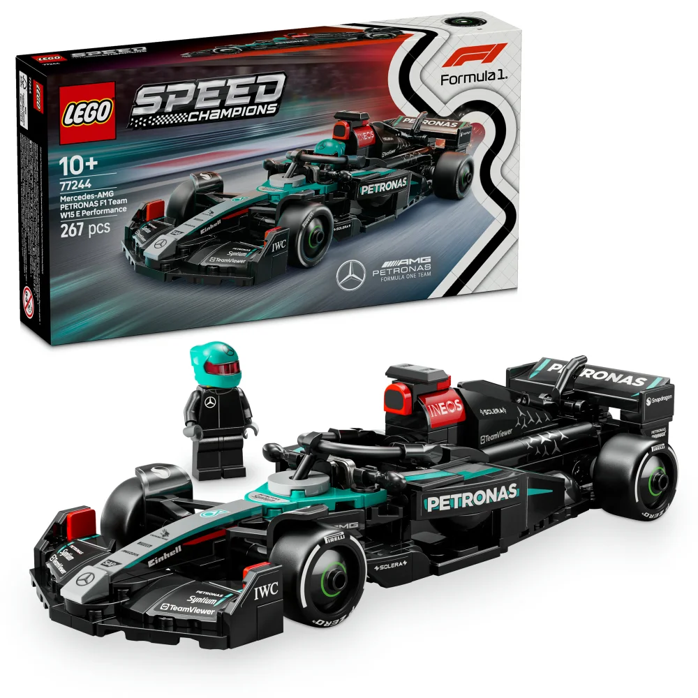 LEGO Speed Champions Mercedes-AMG F1 W15 Race Car Toy 77244 Image 1