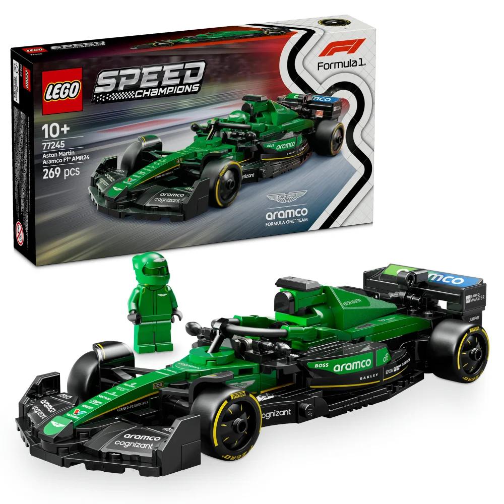 LEGO Speed Champions Aston Martin Aramco F1 AMR24 Race Car 77245 Image 1