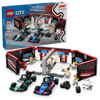 LEGO® City F1® Garage & Mercedes-AMG & Alpine Cars Toy Playset 60444