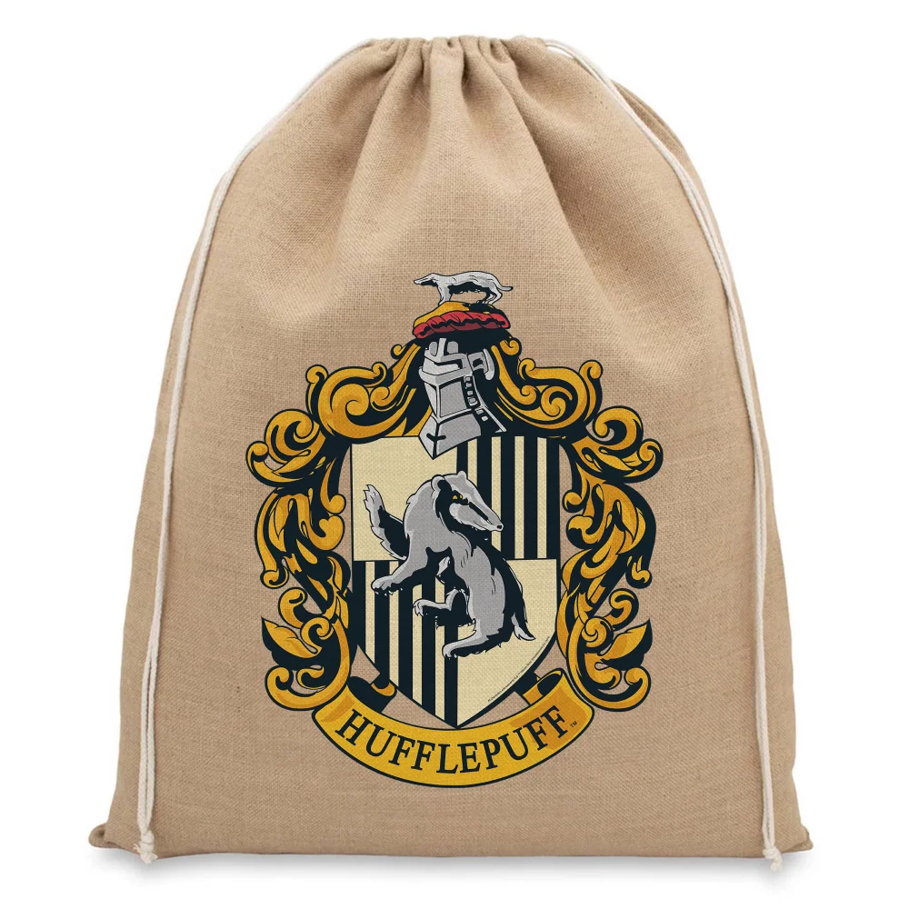 Harry Potter Hufflepuff Christmas Hessian Sack Image 1
