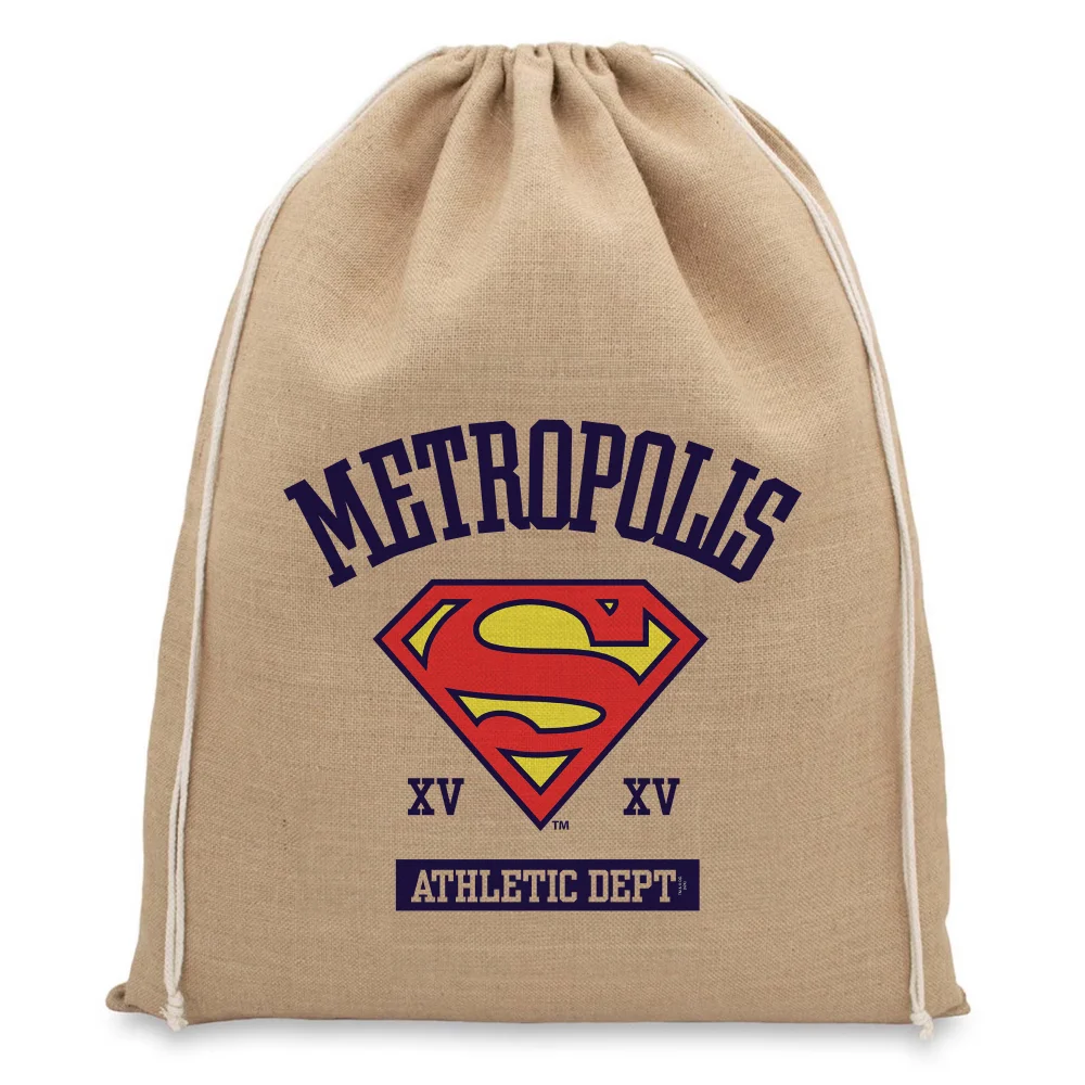 Superman Metropolis Athletic Department Christmas Hessian Sack Image 1