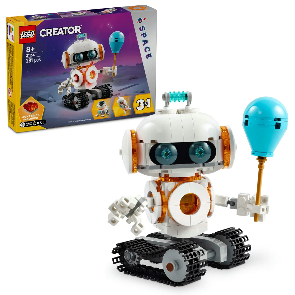 LEGO Creator 3in1 Space Robot Toy, Kids' Building Set 31164 Image 1