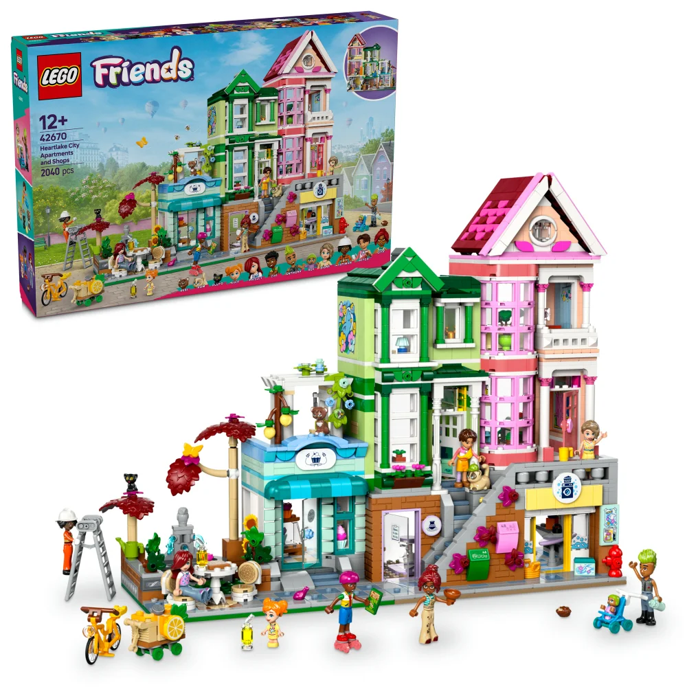 LEGO® Friends Heartlake City Apartments and Shops Model Kit, Gift for Kids and Teens 42670 Image 1