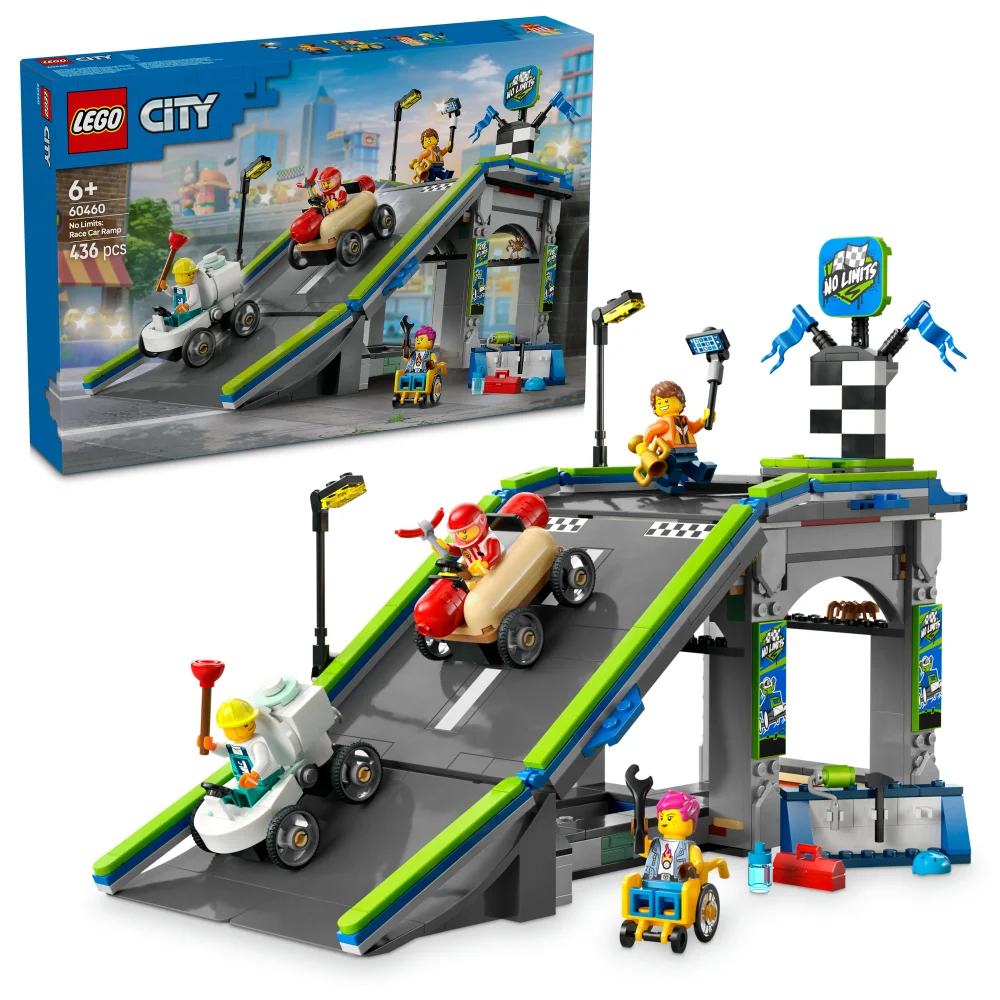 LEGO City No Limits: Race Car Ramp Track Toy Playset 60460 Image 1