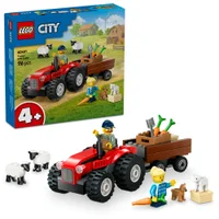 LEGO City Red Farm Tractor with Trailer & Sheep Toys 60461 - undefined undefined