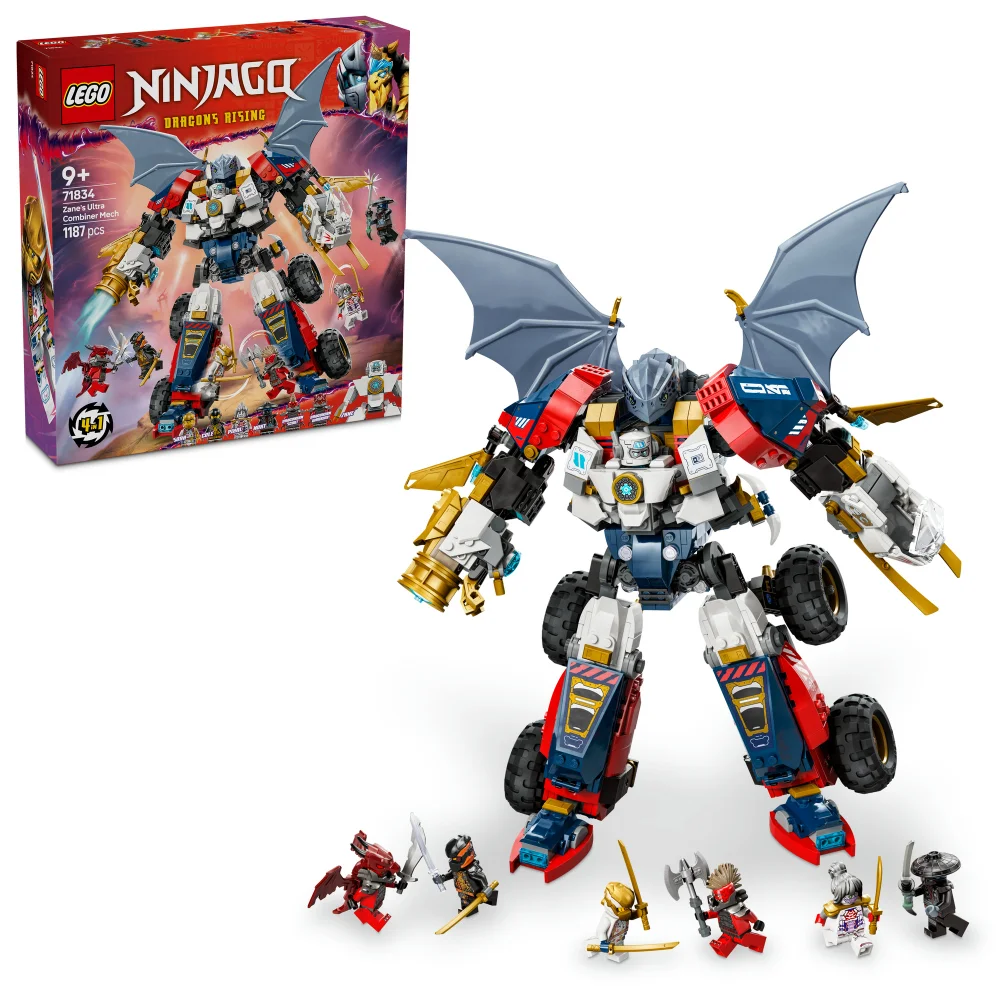 LEGO NINJAGO 4in1 Zane’s Ultra Combiner Mech Ninja Toy 71834 Image 1
