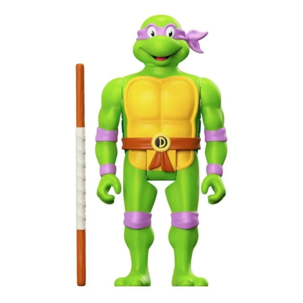 Super7 Teenage Mutant Ninja Turtles W7 - Donatello Toon ReAction Figure Image 1