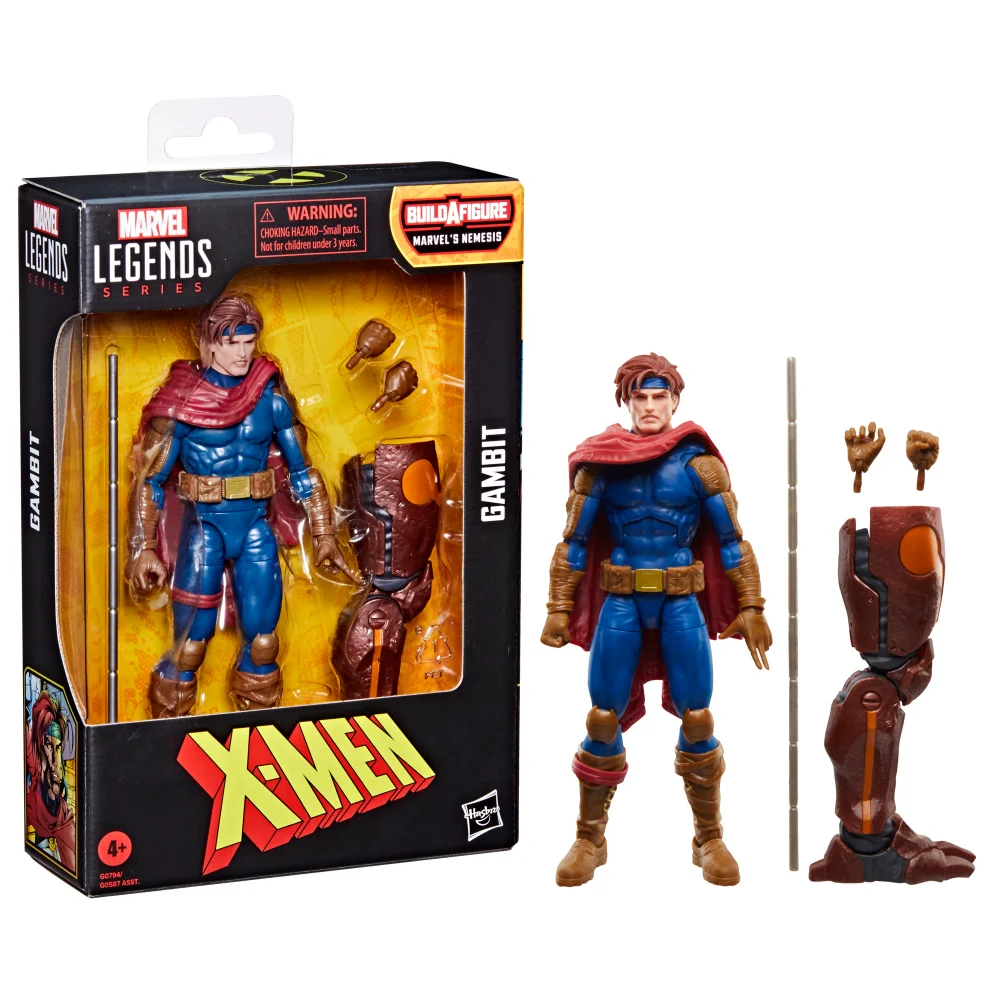 Hasbro Marvel Legends Series Gambit, X-Men Comics Action Figure Image 1