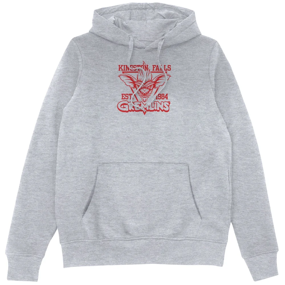 Gremlins Stripe Collegiate Hoodie - Grey - S Image 1