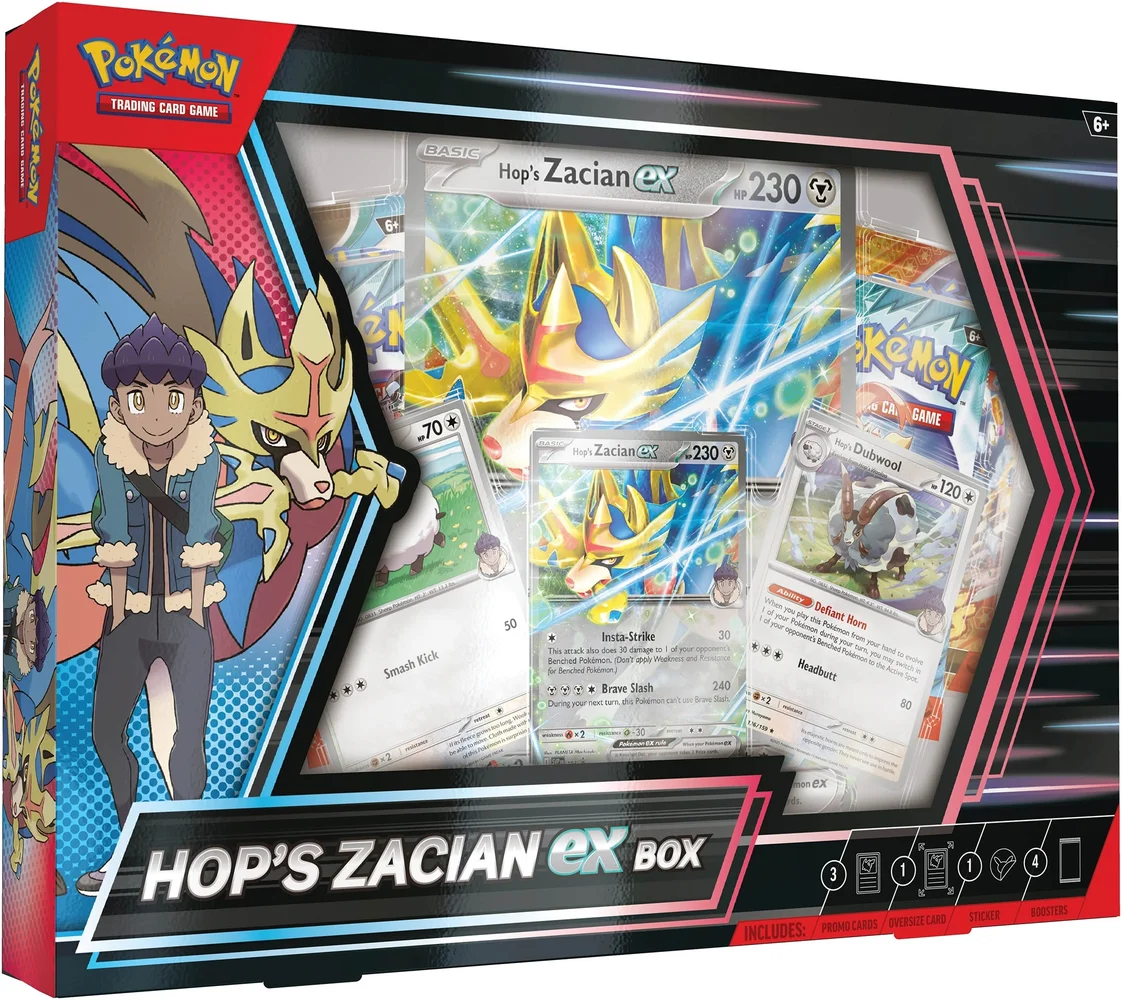 Pokémon TCG: Hop's Zacian ex Box Image 1