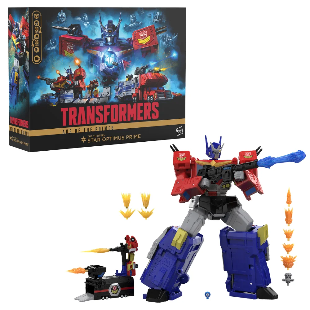 Hasbro Transformers Age of the Primes The Thirteen Star Optimus Prime 15” Action Figure, 8+ Image 1
