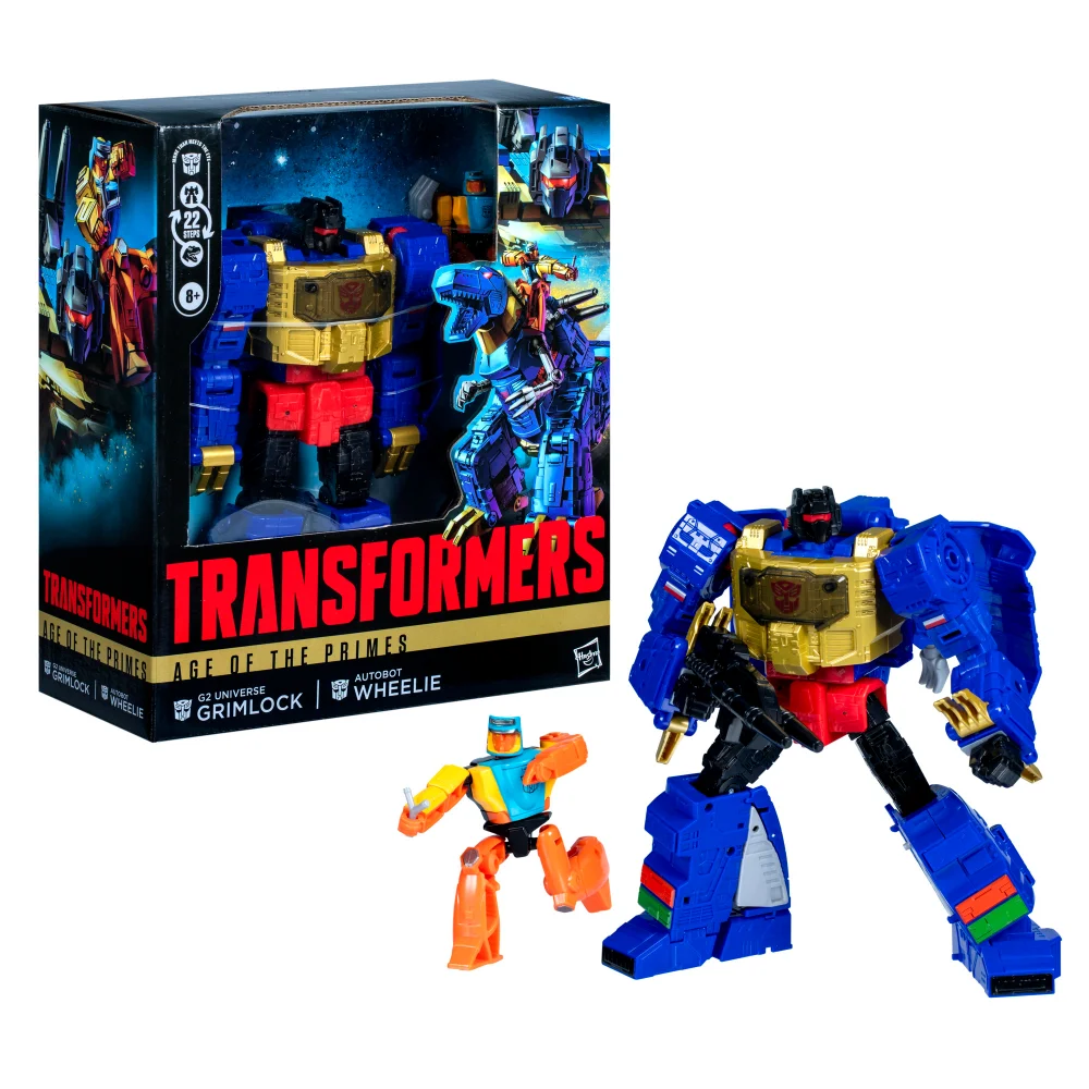 Hasbro Transformers Age of the Primes Leader Class G2 Universe Grimlock 7.5” Action Figure, 8+ Image 1