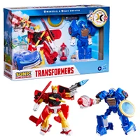 Hasbro Transformers x Sonic the Hedgehog 5" Wingtail and Blue Booster Action Figures, 8+