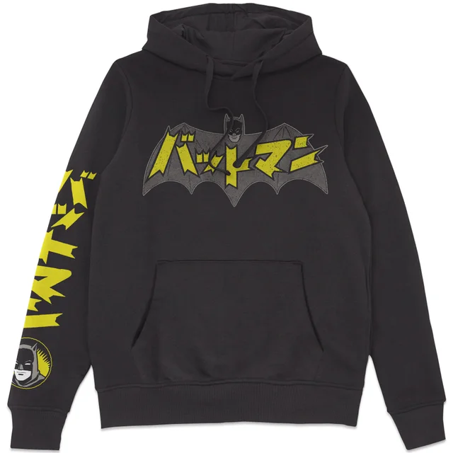 Batman Batmanga Logo Hoodie - Black
