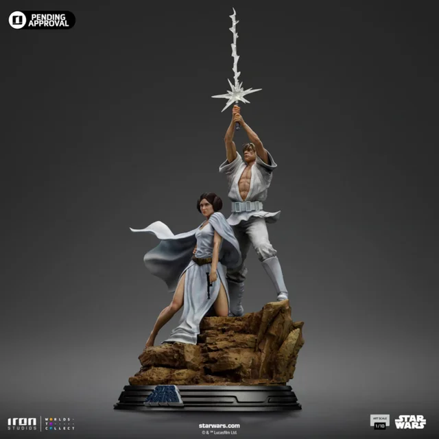 Iron Studios Star Wars Luke and Leia Deluxe Art Scale 1/10 Statue