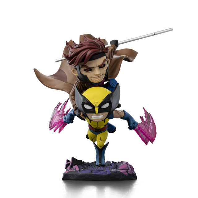 Iron Studios Gambit and Wolverine X-Men '97 Special Size MiniCo Figure