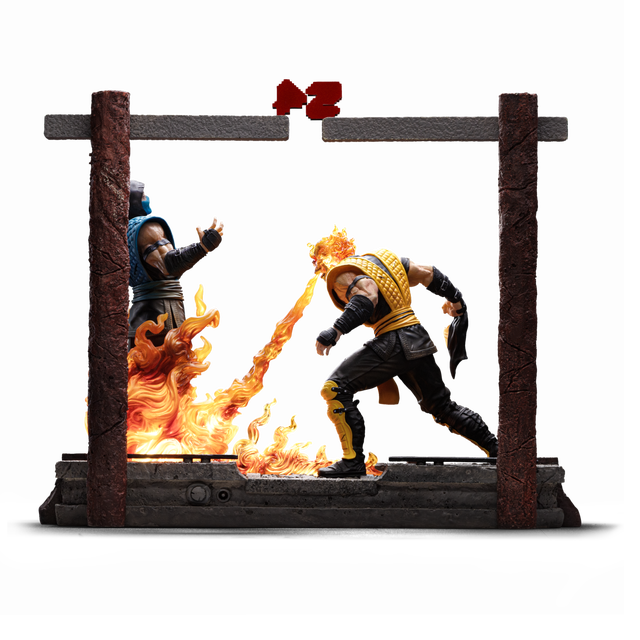 Iron Studios Mortal Kombat Scorpion Fatality Deluxe Art Scale 1/10 Statue
