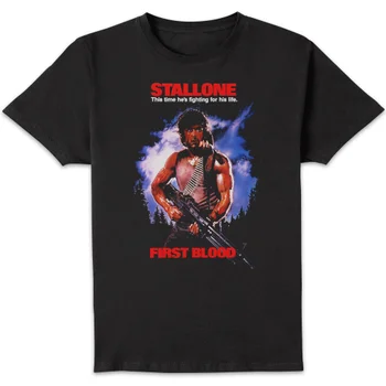 Rambo First Blood Classic Poster Unisex T-Shirt - Black