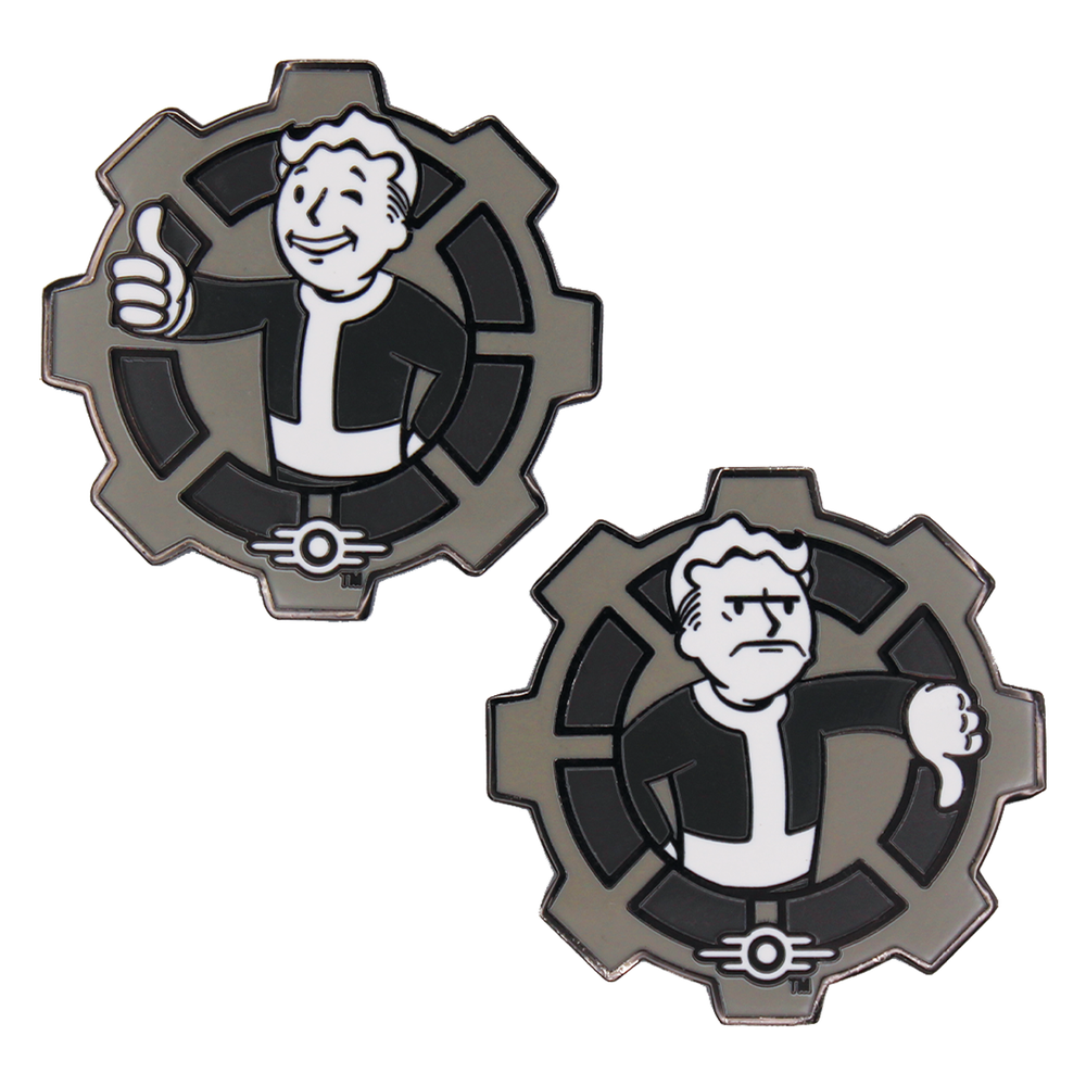 Fallout Decision Coin (Black & White) Image 1