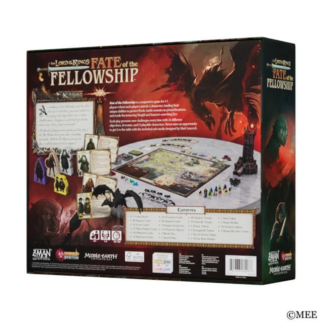 The Lord of The Rings: Fate of The Fellowship Board Game