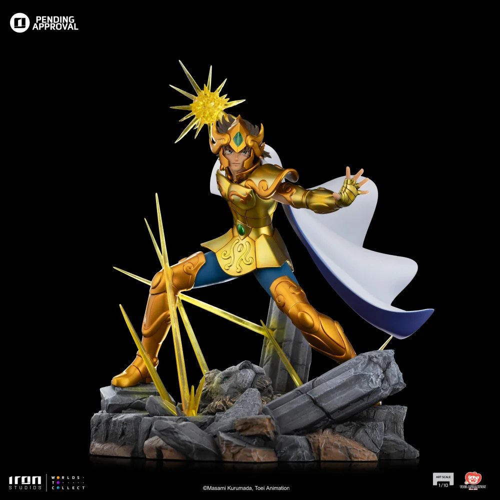 Iron Studios Saint Seiya Art Scale 1/10 Leo Aiolia Statue Image 1