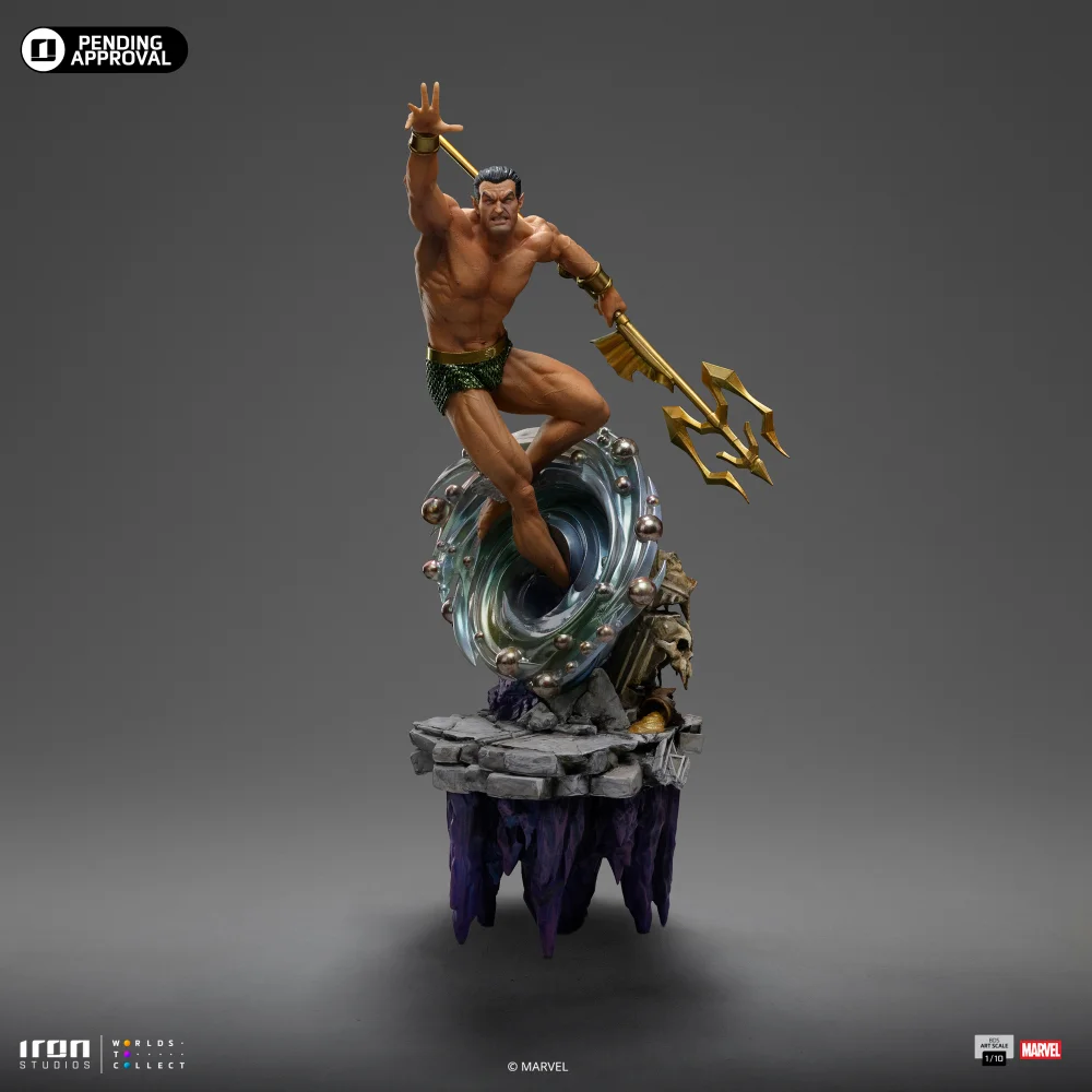 Iron Studios Marvel Infinity Gauntlet Diorama Art Scale 1/10 Namor Statue Image 1