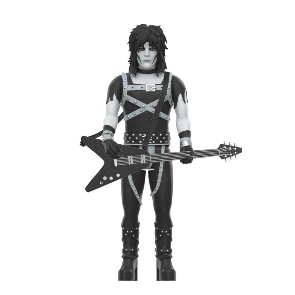 Super7 Motley Crue ReAction Wave 2 - Mick Mars Shout at the Devil Black & White Edition Action Figure Image 1