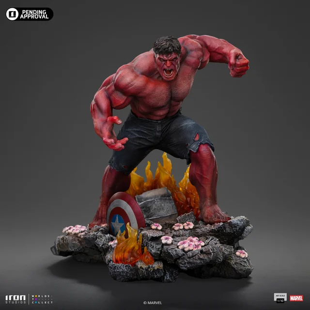 Iron Studios Marvel Captain America Brave New World Red Hulk Art Scale 1/10 Statue